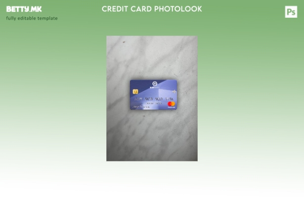 Модерен стил Киргистан OJSC Bakai Bank за мастер картички photolook преден шабло